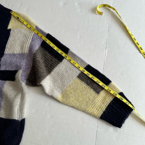 Closed Colorblocked Alpaca Wool Blend Oversized Cardigan - Picture 16 of 16